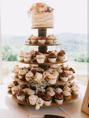 vestuvinis tortas iš keksiukų